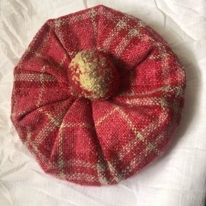 Pink/ Red Burberry London hat
